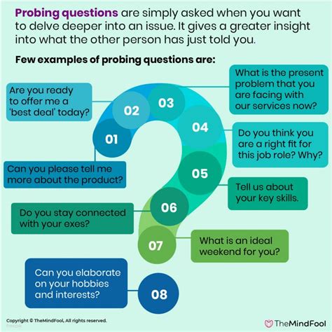 Ask probing questions: