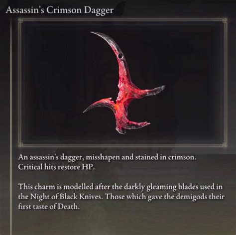 Assassin's Crimson Dagger: A Weapon of Intrigue and Lethality