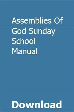 Assemblies Of God Sunday School Manual Ebook PDF