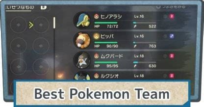 Assembling the Best Team in Pokémon Arceus