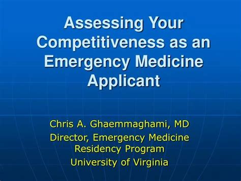 Assess applicant competitiveness: