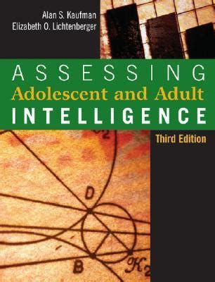 Assessing Adolescent And Adult Intelligence Kindle Editon