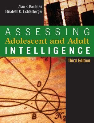 Assessing Adolescent and Adult Intelligence Third Edition PDF