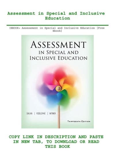 Assessment.In.Special.and.Inclusive.Education Ebook Doc