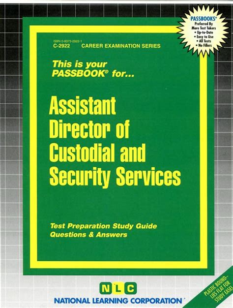 Assistant CustodianPassbooks Career Examination Series C-35 Epub