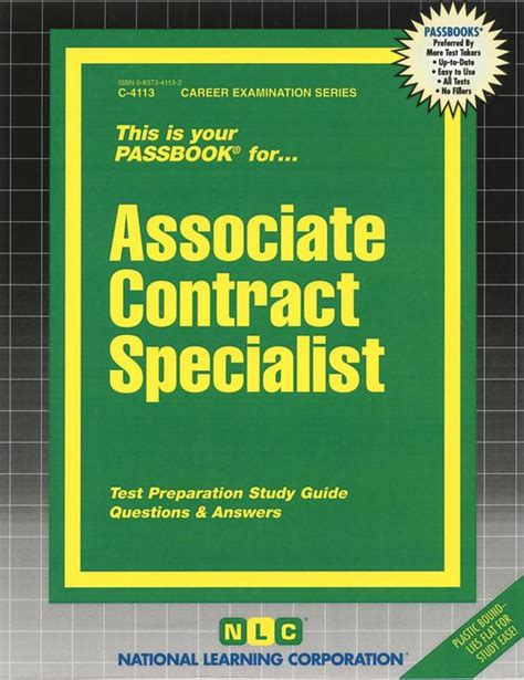 Associate Contract Specialist Career Examination Passbooks Doc