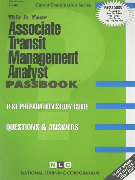 Associate Transit Management AnalystPassbooks Career Examination Passbooks Kindle Editon