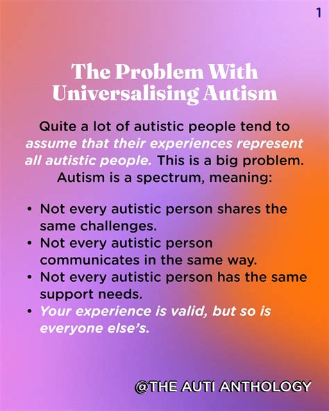 Assuming that all people with autism are the same.