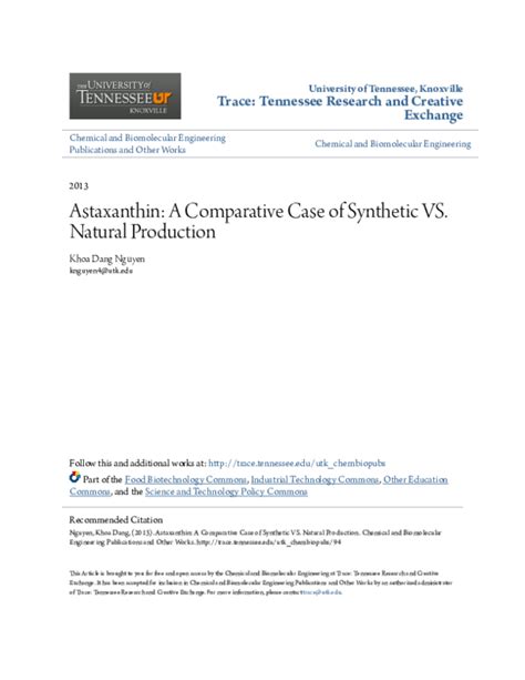 Astaxanthin A Comparative Case Of Synthetic Vs Natural 6494 PDF Doc