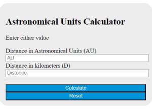 Astronomical Units Calculator: Your Guide to the Vastness of Space