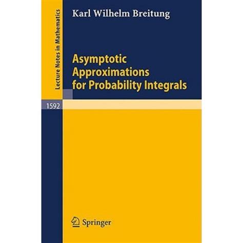 Asymptotic Approximations for Probability Integrals 1st Edition PDF