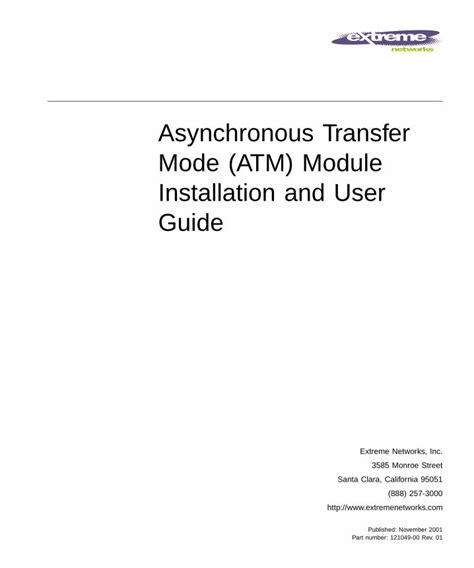 Atm Asynchronous Transfer Mode User's Guide Doc