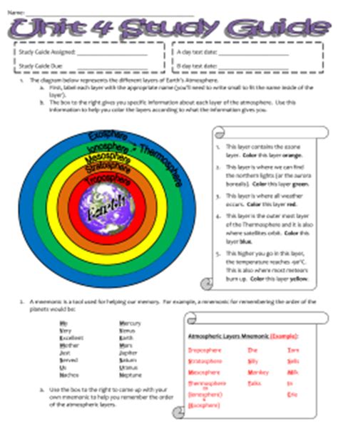 Atmosphere study guide answers Ebook Kindle Editon