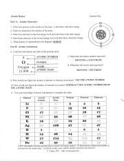 Atomic Basics Worksheet Answers Doc