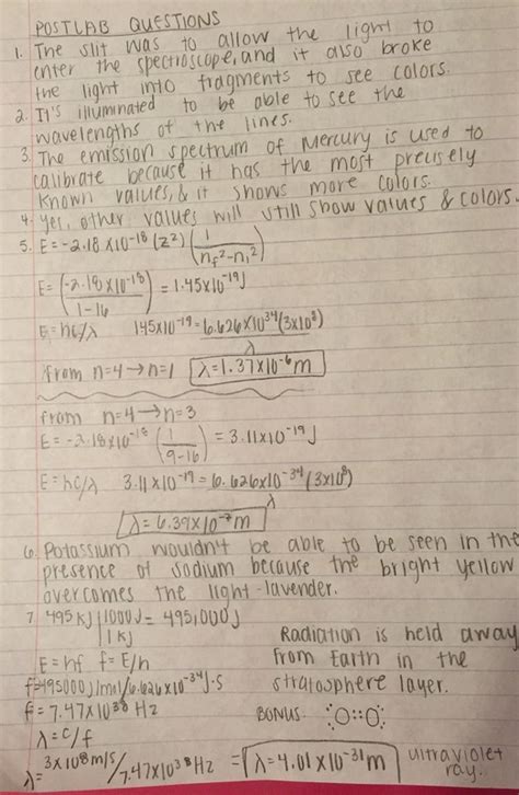 Atomic Spectra Lab Answer Key Kindle Editon