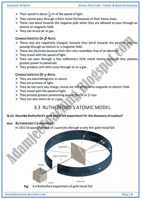 Atomic Structure Theory Study Isl Answers Reader