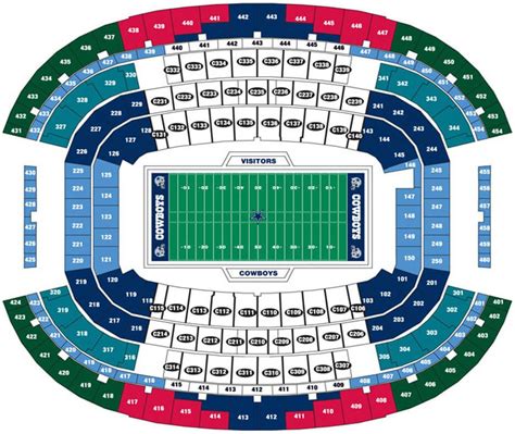 Att Stadium Seating Chart With Seat Numbers