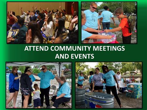 Attend community events: