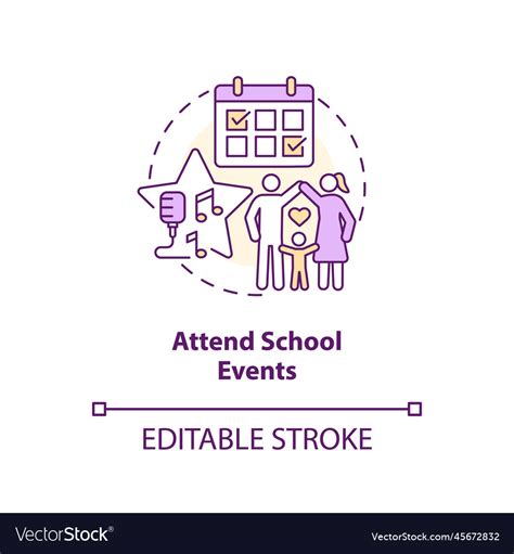 Attend school events: