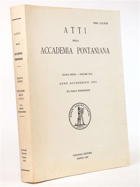 Atti Della Accademia Pontaniana Reader