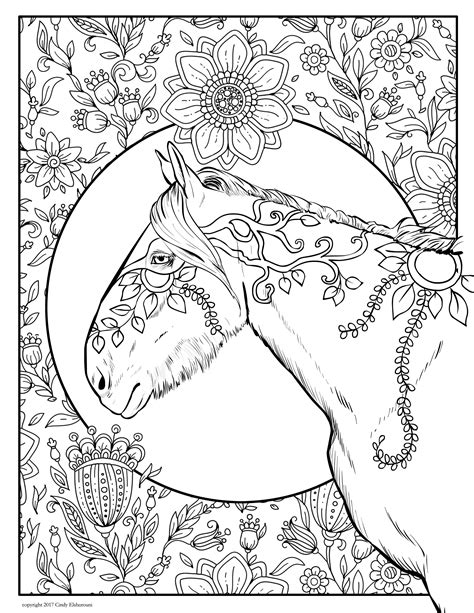 Attractive Horse Coloring Books for Adults Adult Coloring Book Doc