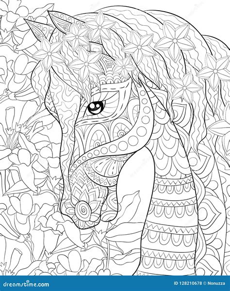 Attractive Horse Coloring Books for Adults Adult Coloring Book Reader