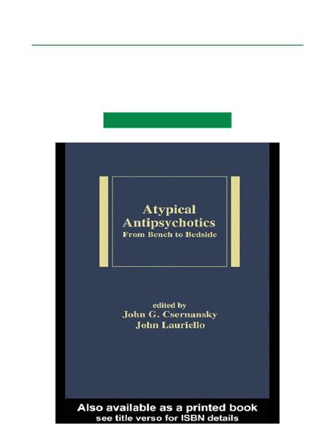 Atypical Antipsychotics 1st Edition Kindle Editon