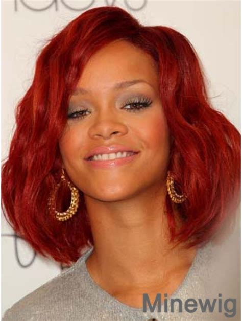 Auburn 22" Wavy Without Bangs Long Rihanna Wigs