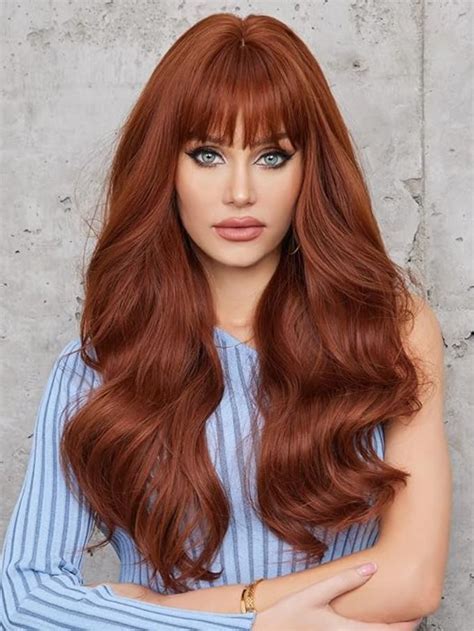 Auburn 22" Wavy Without Bangs Long Rihanna Wigs: A Timeless, Glamorous Statement for 2025