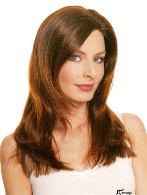 Auburn Layered Straight Pleasing Long Wigs