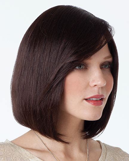 Auburn Straight Chin Length Human Hair Wigs VS Synthetic Wigs