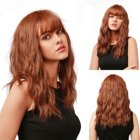 Auburn Wig with Fringe: Natural Shoulder Length Wave Wigs (2025)