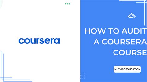 Audit the Course: Coursera's Flexible Learning Platform