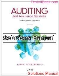 Auditing And Assurance Services 14th Edition Solutions Manual Epub