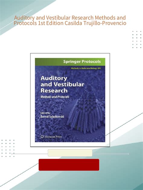 Auditory and Vestibular Research Methods and Protocols Doc