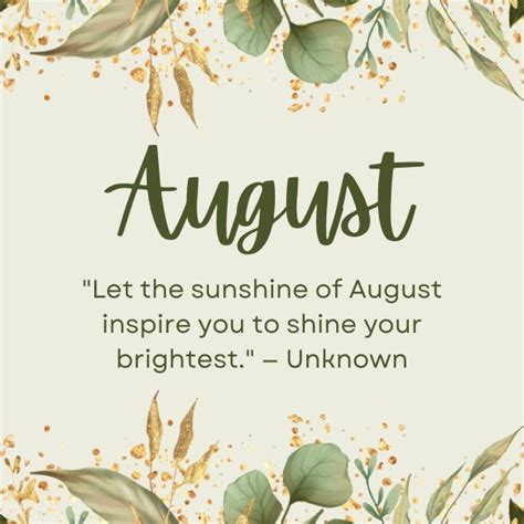 August 1 Quotes: Wisdom and Inspiration for the Month Ahead