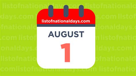 August 1st