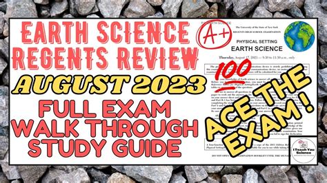 August 2023 Earth Science Regents: The Complete Guide