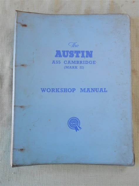 Austin A55 Workshop Manual Ebook PDF