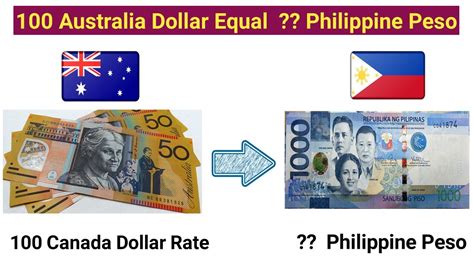 Australian Money Conversion to Philippine Peso: 101