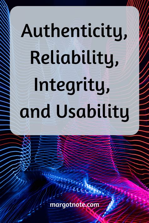 Authenticity and Reliability