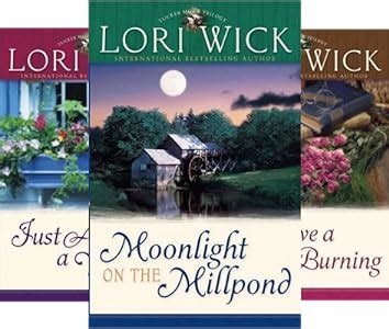 Author Lori Wick Two Book Bundle of the Tucker Mills Trilogy Includes 1-Moonlight on the Millpond and 3-Leave a Candle Burning Missing Just Above A Whisper Reader