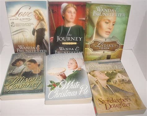 Author Wanda E Brunstetter Six Book Bundle Collection Set Includes Allison s Journey the Storekeeper s Daughter White Christmas Pie Love Finds A Home the Journey Lydia s Charm Kindle Editon