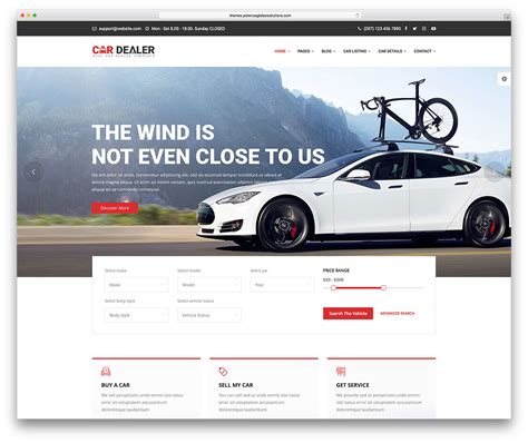 Auto Dealer Website Template