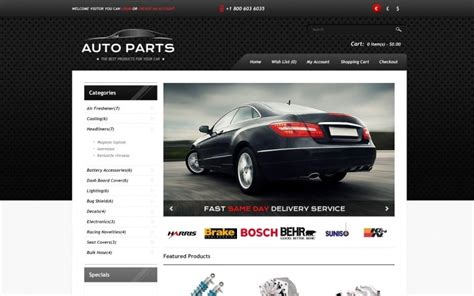 Auto Parts Web Template