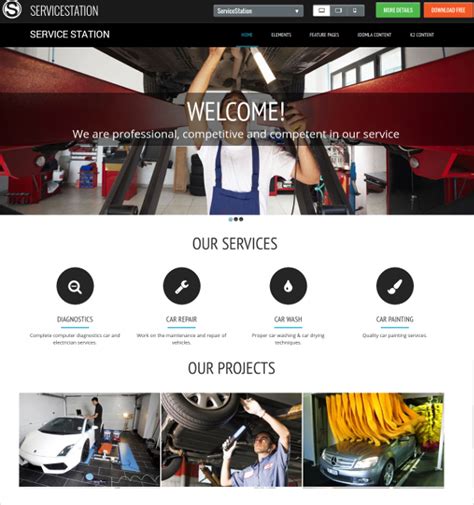 Auto Shop Website Template