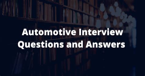 Auto Tech Questions And Answers Epub