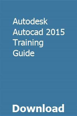 Autocad 2015 Training Manual Ebook PDF