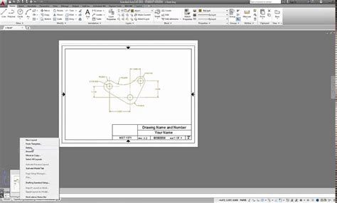 Autocad Layout Template