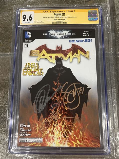 Autographed Batman New 52 11 NM Signed Scott Snyder Greg Capullo Jonathan Glapion PDF